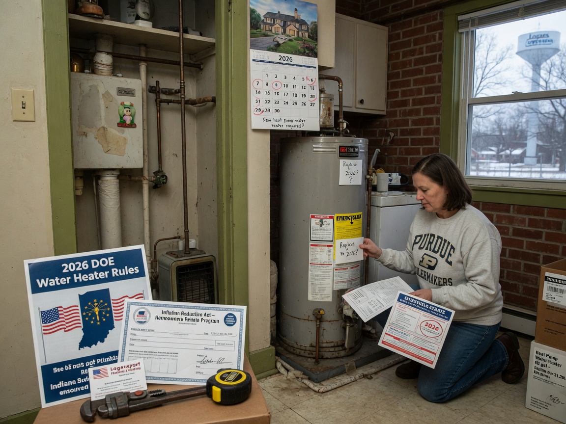 2026 DOE Water Heater Rules and Rebates: What Logansport Homeowners Should Know